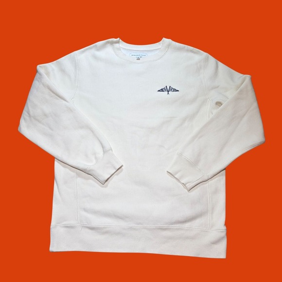 Miramar Club Other - Miramar Club Mens Cream Nautical Flag Embroidered Crewneck Sweatshirt Small